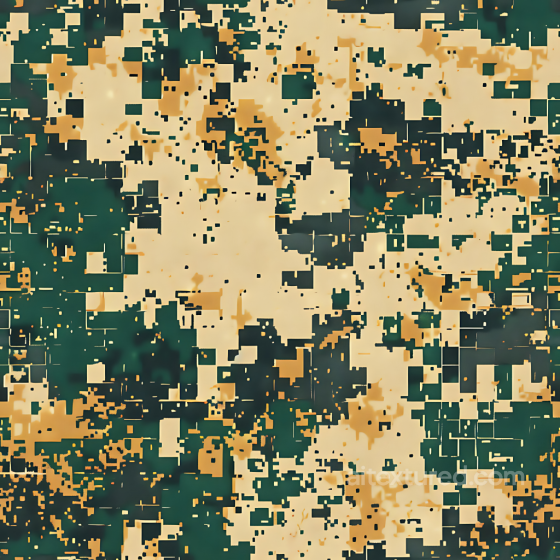 Digital Desert Camouflage PBR Texture with Pixelated Blocks and Earthy Tones Color Camouflage texture preview