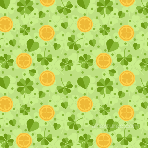Featuring St Patrick Lucky Clover and Gold Coins St patrick texture preview