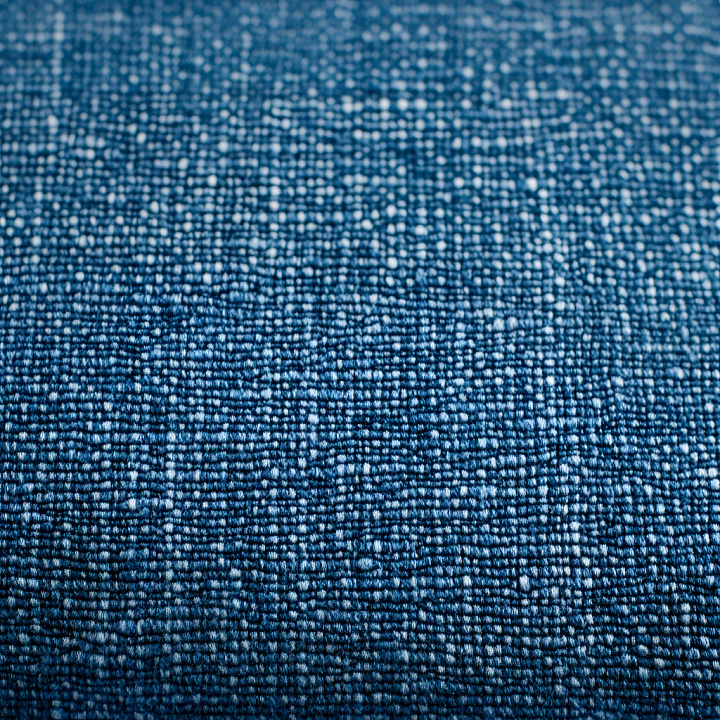 Of Cracked And Worn Blue Denim Fabric With Detailed Weave seamless PBR texture preview
