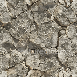 seamless Seamless 3D PBR Texture of Cracked Dry Stone Ground with Weathered Surface texture 8k free download PBR