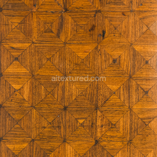 Seamless Wooden Tile Parquet PBR Texture in Warm Brown Tones