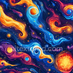 seamless Seamless 3D Cosmic Nebula PBR Texture Featuring Vibrant Swirling Gas Clouds and Glowing Stars texture 8k free download PBR