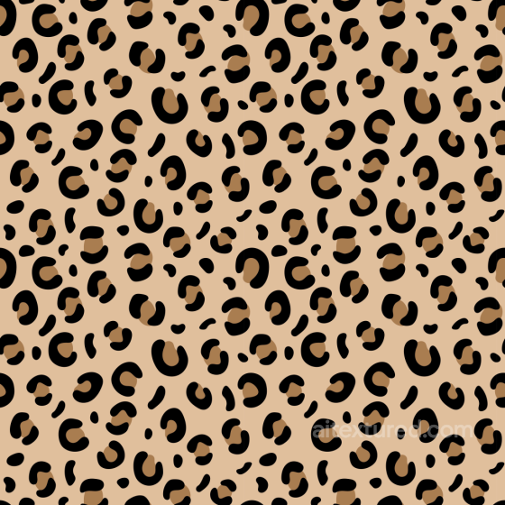 Leopard Print Fabric Texture with Stylized Black and Brown Spots Leopard Print texture preview