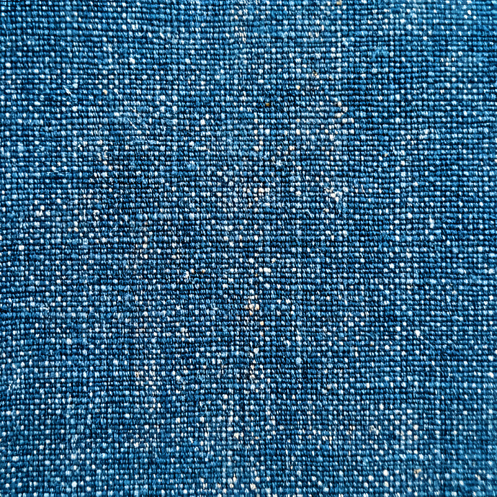 Cracked Blue Denim Fabric With Worn Thread Details seamless PBR texture preview