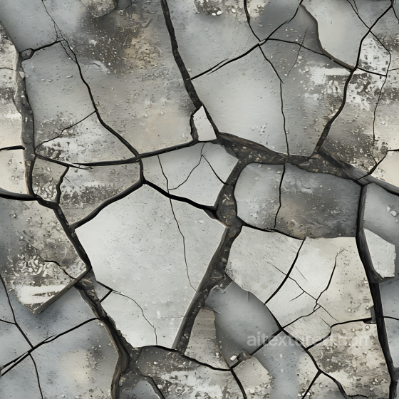 Cracked Stone Ground PBR Texture with Weathered Rough Surface Stone texture preview