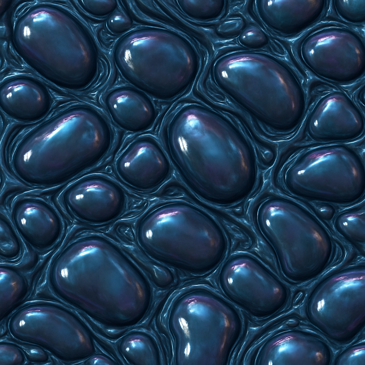 Shiny Alien Surface seamless PBR texture preview