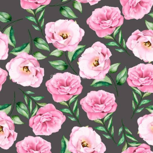 Seamless 3D PBR Texture of Soft Pink Flower Pattern on Fabric Background