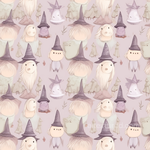 with Pastel Easter Gnome Illustration Pattern seamless All Easter Digital paper PBR texture