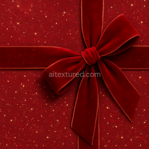 Seamless 3d texture pbr 8k red velvet festive fabric surface