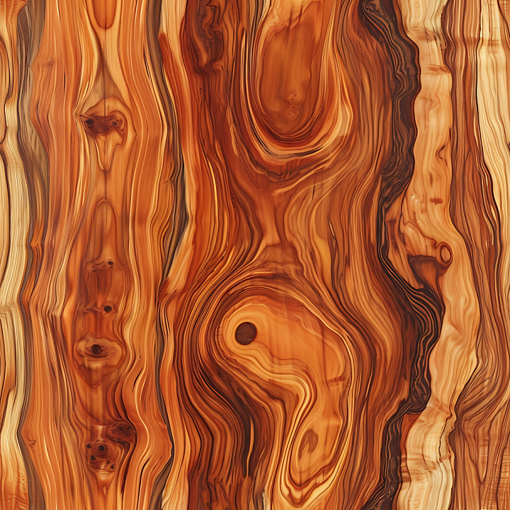 Rustic Pine Wood Planks with Knots and Warm Grain seamless PBR texture preview