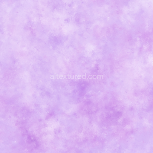 Seamless 3D PBR Texture of Soft Purple Watercolor Wash Pattern