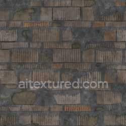 seamless Bricks Seamless Pbr Tileable Texture Weathered Dark Rough Detailed Aged texture 8k free download PBR