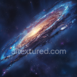 seamless Seamless 3D Space PBR Texture Featuring Detailed Spiral Galaxy with Vibrant Colors texture 8k free download PBR