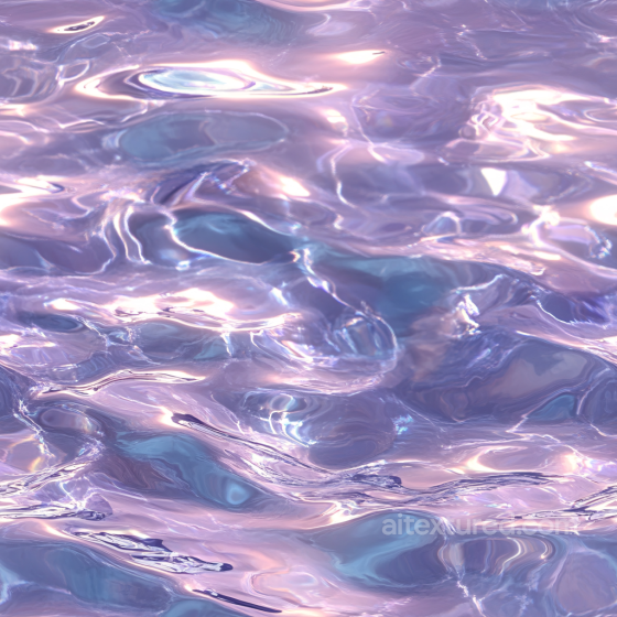 water PBR texture with translucent pastel rippling waves and glossy reflections Water texture preview