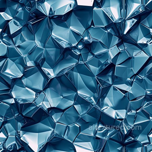 fractured glass PBR texture with glossy blue-reflective cracks seamless Cracked & Holes PBR texture