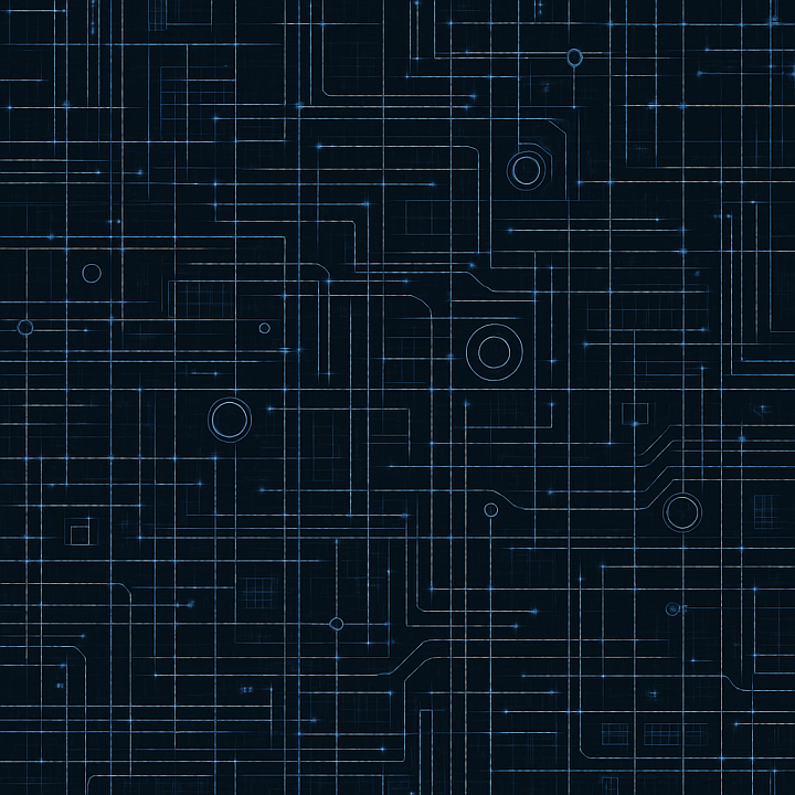 Decorative Techno Grid seamless PBR texture preview