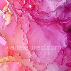 seamless Seamless 3D Alcohol Ink PBR Texture Featuring Pink Coral Hues with Gold Veining and Fluid Movement texture 8k free download PBR