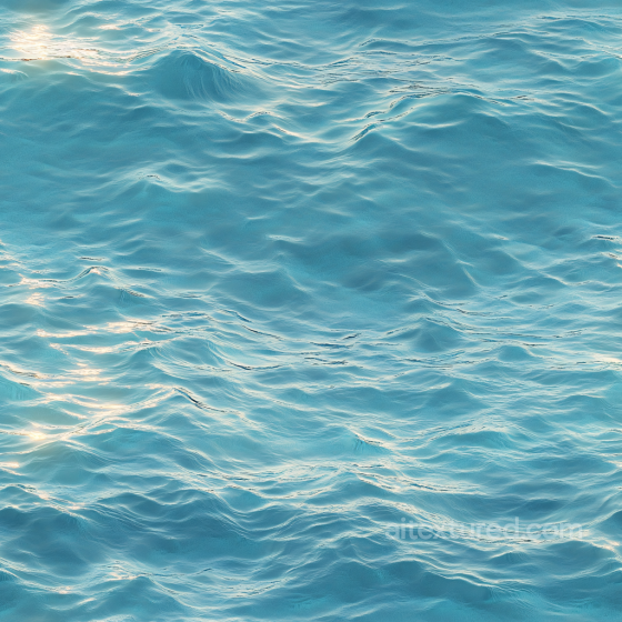 Calm Ocean Water Surface Seamless Texture with Soft Ripples and Sunlight Reflections Water texture preview