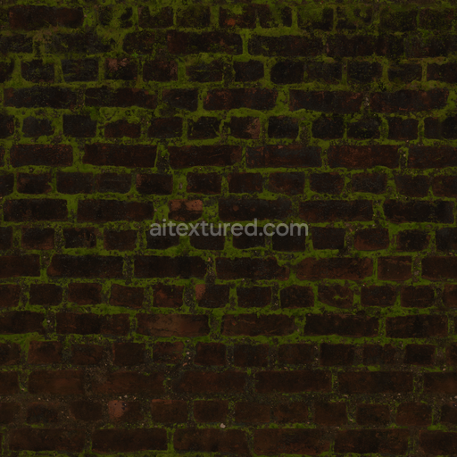 Brick Moss Mossy — Mossy Mosscovered Outdoor Moss Mossy Mosscovered — PBR seamless 3D texture