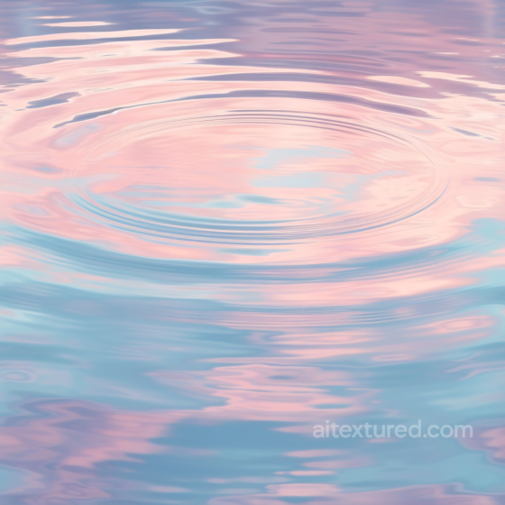 Water PBR Texture Featuring Subtle Ripples and Pastel Sky Reflections Water texture preview