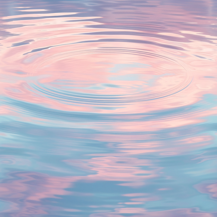 Water Featuring Subtle Ripples and Pastel Sky Reflections seamless PBR texture preview