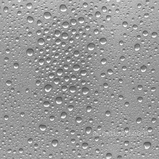 Dense Condensation Droplets On Glass seamless Drops PBR texture
