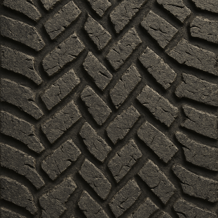 Rough Tire Tread Rubber seamless PBR texture preview