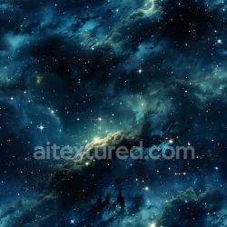 seamless Seamless 3D PBR Space Texture Featuring Deep Blue Nebula Clouds and Starfield texture 8k free download PBR