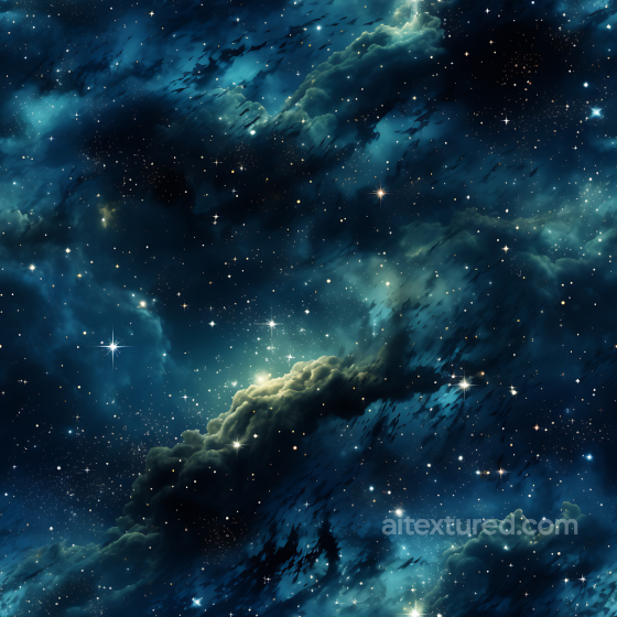 Space Texture Featuring Deep Blue Nebula Clouds and Starfield Star, space, planets texture preview