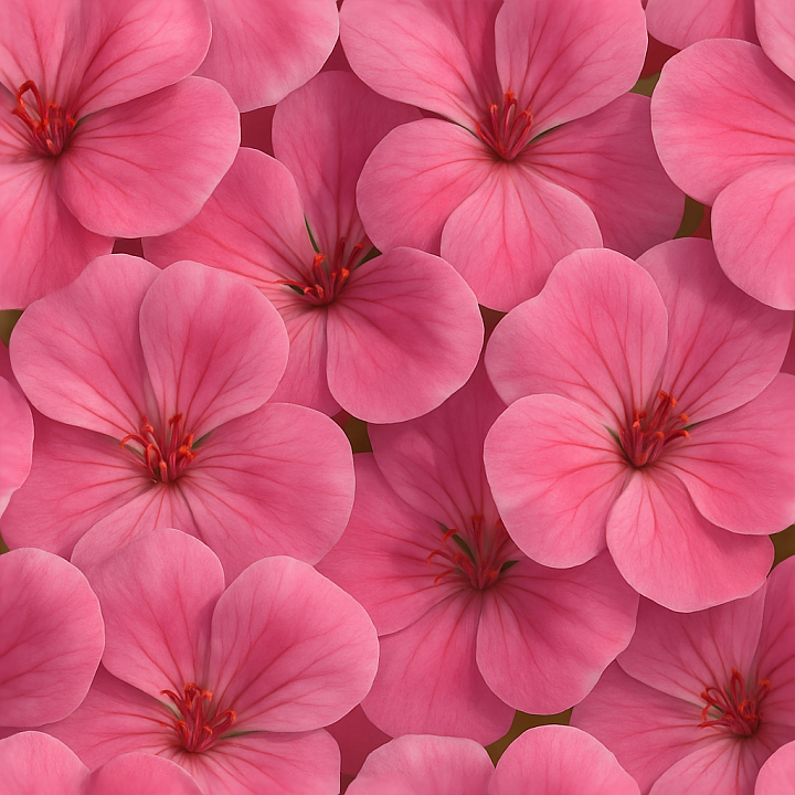 Geranium Flower Flower Petals Closeup Flower Garden Natural Lighting seamless PBR texture preview