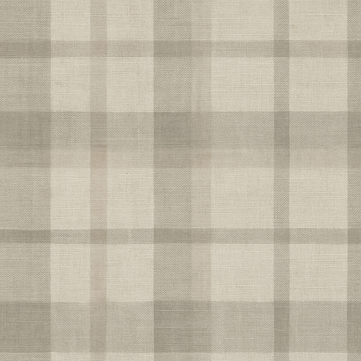 Modern Minimalist Plaid Wallpaper With Textured Woven Linen Weave Finish seamless PBR texture preview