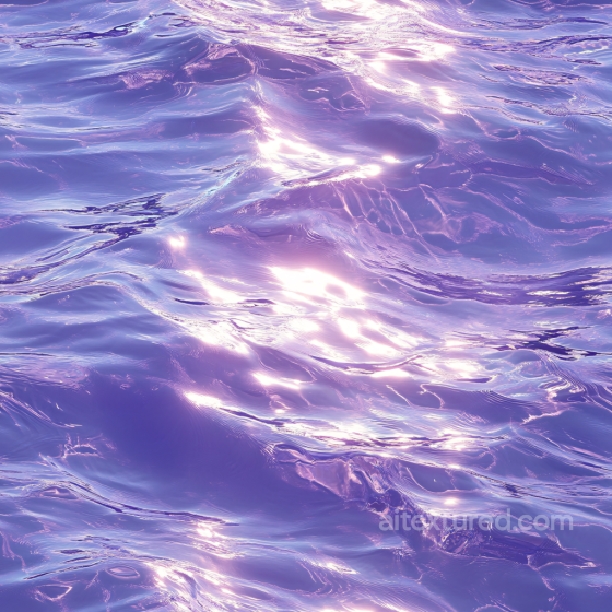 Water PBR Texture with Stylized Lilac Ocean Surface and Reflective Waves Water texture preview