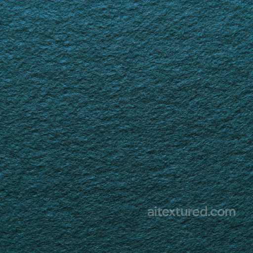 Felt PBR Texture Featuring Dense Teal Wool Fibers with Soft Matte Finish seamless Felt PBR texture