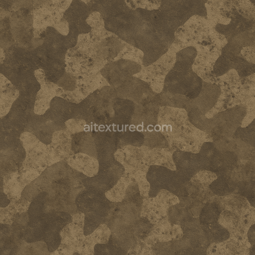 Seamless 3D Texture PBR 8K Muddy Brown Disruptive Pattern Canvas Fabric