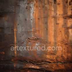 seamless Seamless 3D Rusty Metal Cracked & Pitted PBR Texture in Warm Orange-Brown Tones texture 8k free download PBR