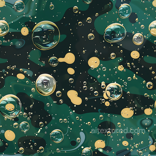 Woodland Camouflage PBR Texture with Realistic Water Droplets seamless Color Camouflage PBR texture