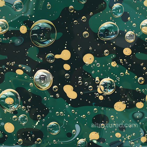 Woodland Camouflage PBR Texture with Realistic Water Droplets Color Camouflage texture preview