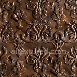 seamless Seamless 3D embossed brown leather PBR texture with aged patina texture 8k free download PBR