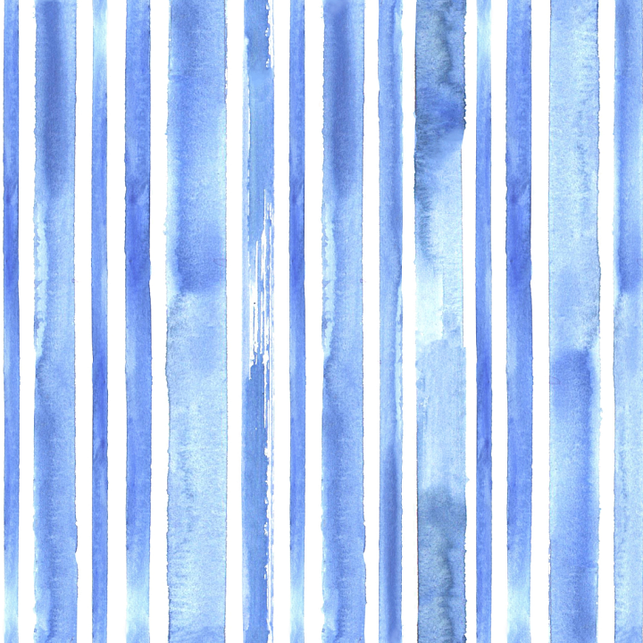 Watercolor Stripes with Blue Vertical Bands seamless PBR texture preview