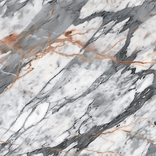 Seamless 3D Bardiglio Natural Marble PBR Texture with Distinctive Veining
