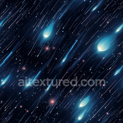 seamless Seamless 3D PBR Space Texture Featuring Dynamic Sci-Fi Meteor Shower with Glowing Trails texture 8k free download PBR