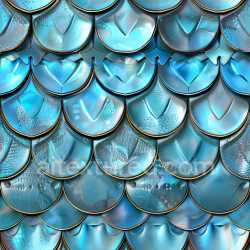 seamless Seamless 3D PBR Texture Featuring Glossy Blue Overlapping Scales with Water Droplet Details texture 8k free download PBR