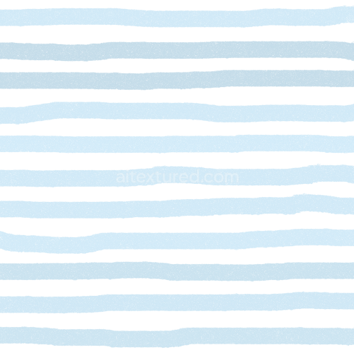 Seamless 3D PBR Texture Featuring Soft Blue Watercolor Stripes on White Background