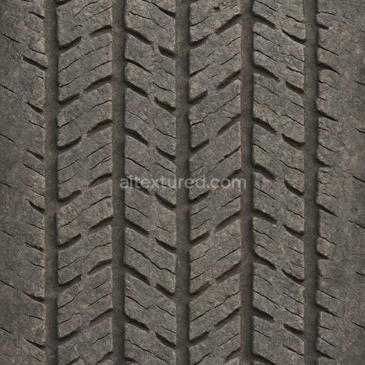 Weathered Tire Tread Rubber Texture Seamless 1024X1024