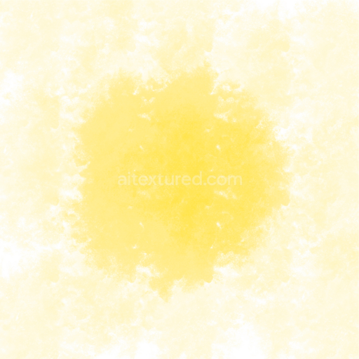 Preview — Seamless 3D PBR Yellow Watercolor Paper Texture with Soft Blotches