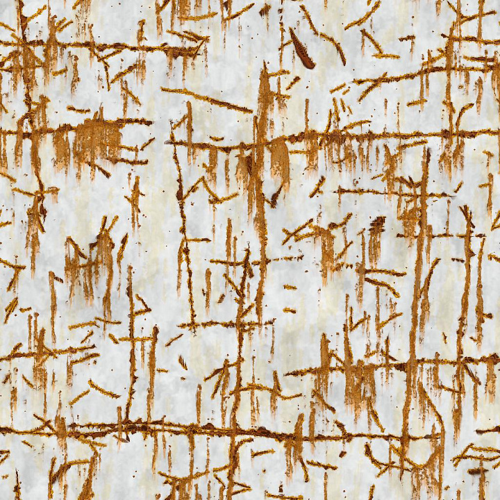 Corroded Iron Sheet with Rusty Scratches seamless PBR texture preview