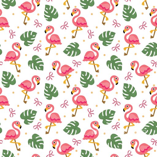 Pattern PBR Texture Featuring Playful Flamingos and Tropical Foliage seamless Pattern Bundle PBR texture