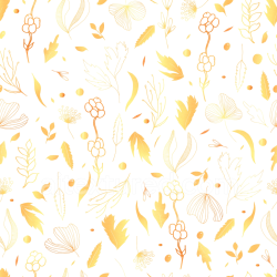 seamless Seamless 3D PBR White & Gold Botanical Pattern Texture with Leaf Motifs texture 8k free download PBR