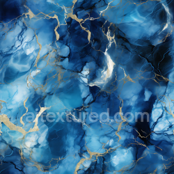 seamless Seamless 3D Blue Marble PBR Texture Featuring Rich Gold Veins and Polished Finish texture 8k free download PBR