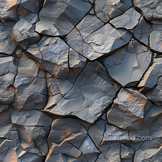 Fractured Slate Rock Wall Texture with Sharp Edges and Layered Surfaces Stone texture preview